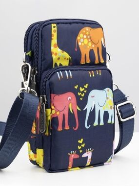 Crossbody Bag Phone Sleeve Concert Venue Festival Adjustable Strap Arm Wrist NWT